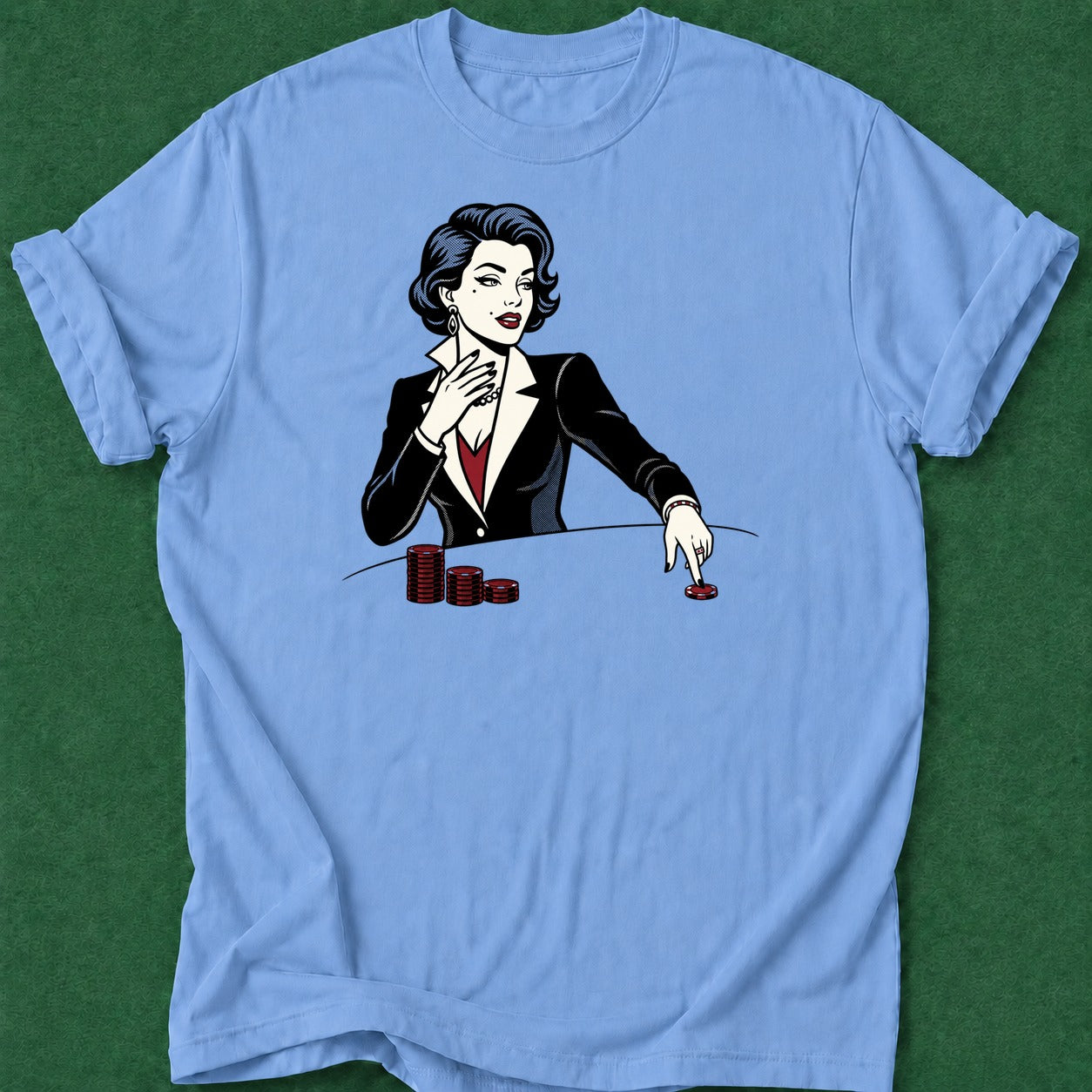 Dead Read She Bets poker t-shirt design, vegas trip, tournament poker, table talk, poker night apparel