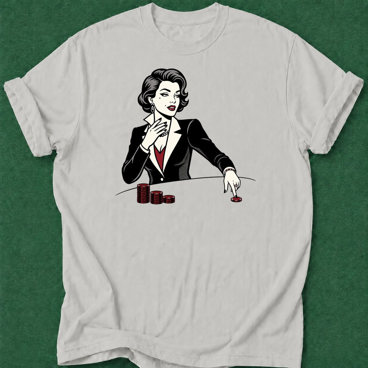 Dead Read She Bets poker t-shirt design, vegas trip, tournament poker, table talk, poker night apparel