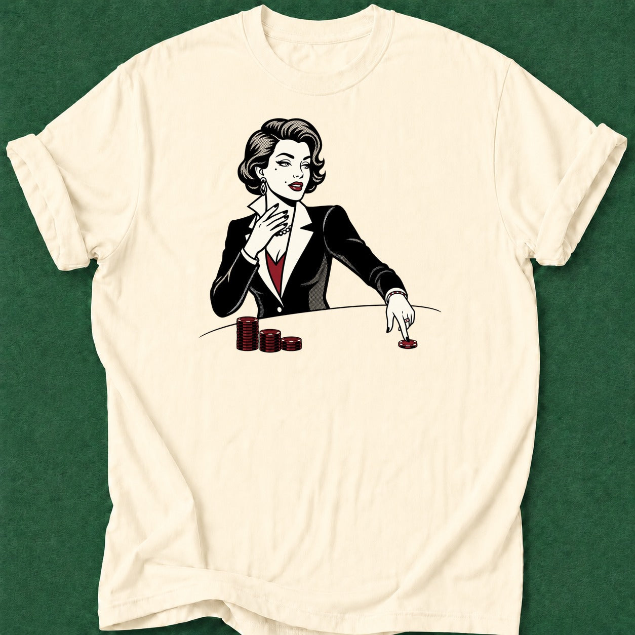 Dead Read She Bets poker t-shirt design, vegas trip, tournament poker, table talk, poker night apparel
