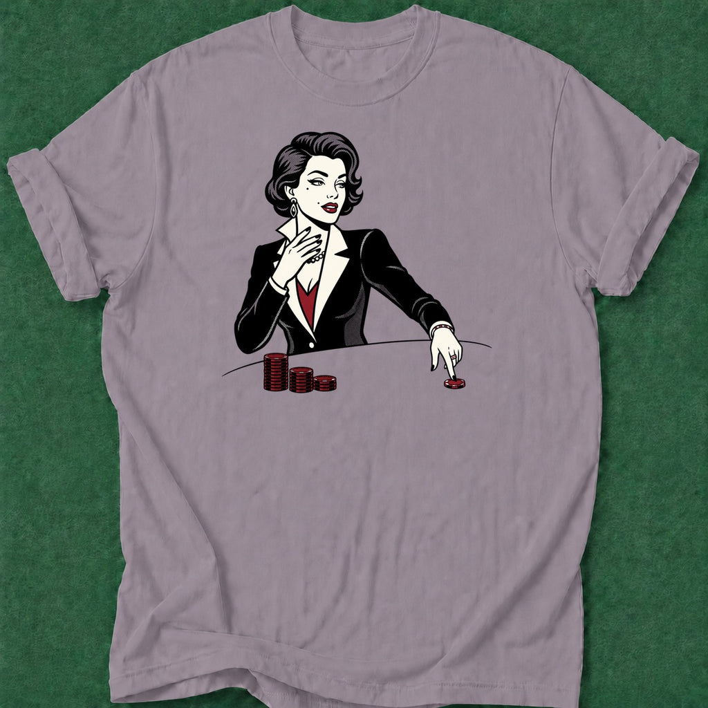Dead Read She Bets poker t-shirt design, vegas trip, tournament poker, table talk, poker night apparel