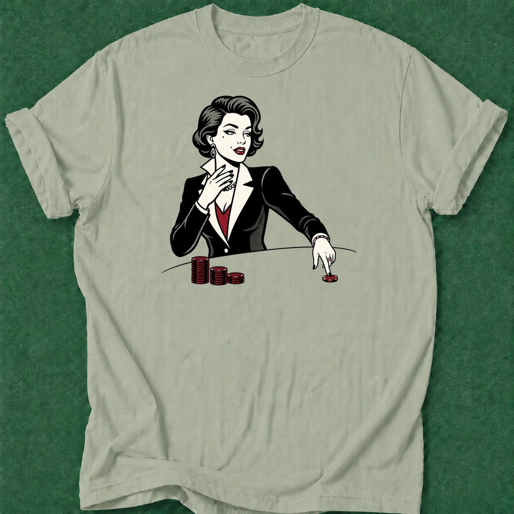 Dead Read She Bets poker t-shirt design, vegas trip, tournament poker, table talk, poker night apparel