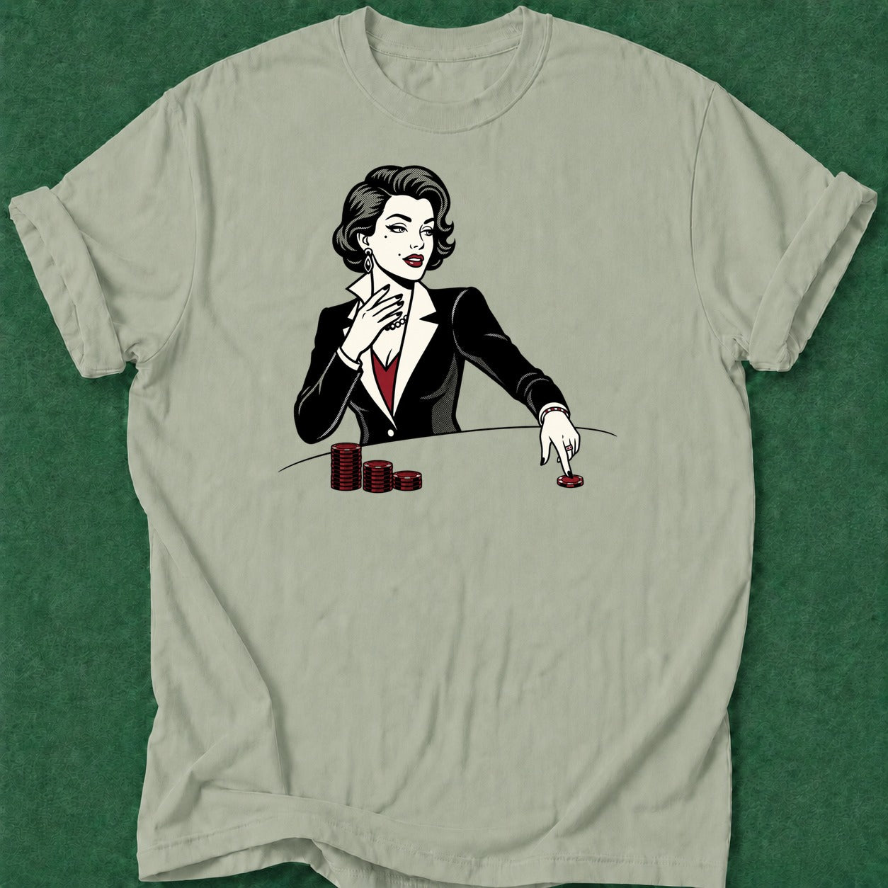 Dead Read She Bets poker t-shirt design, vegas trip, tournament poker, table talk, poker night apparel