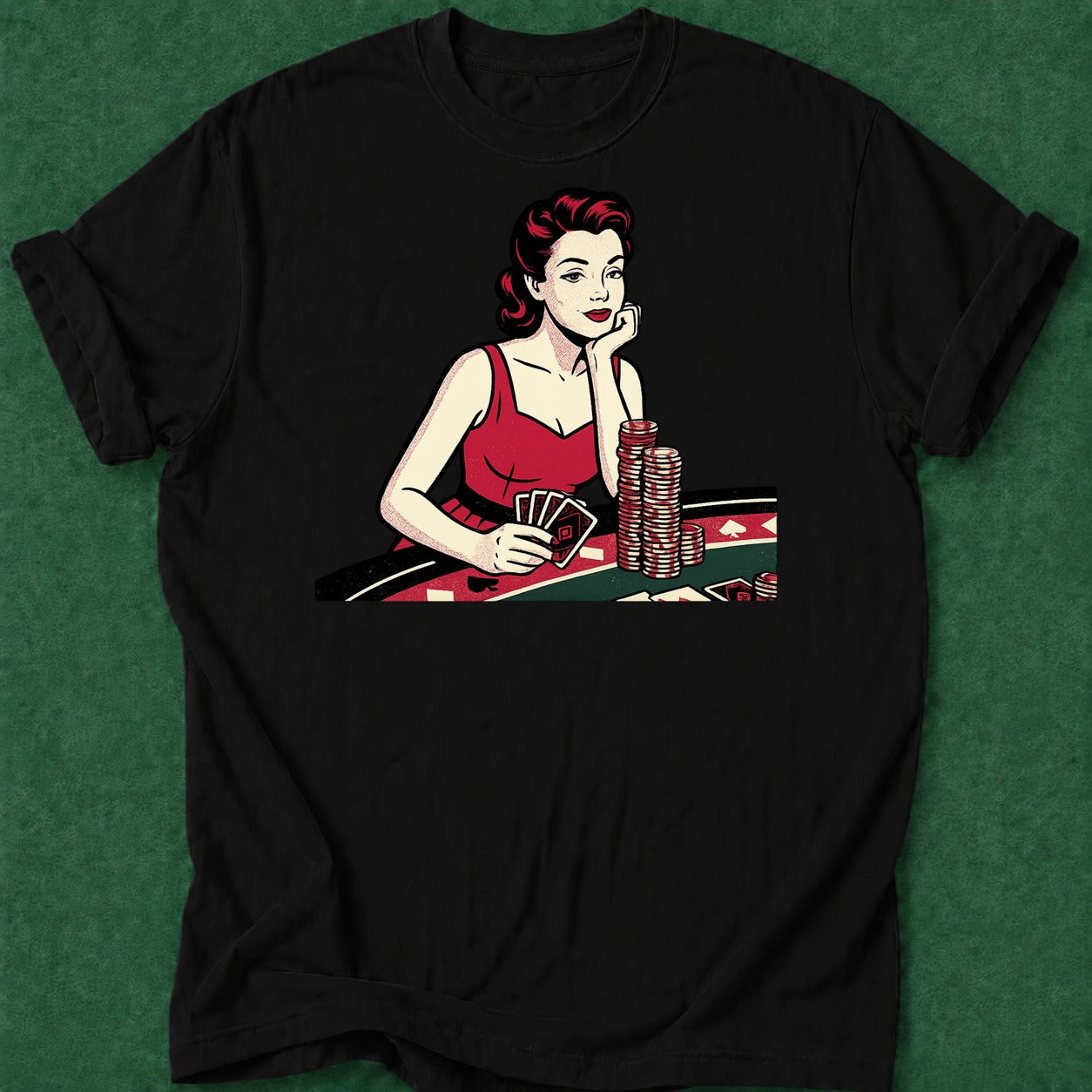 Dead Read She Calls T-Shirt poker t-shirt design, poker humor, fortune, poker gift, hold em apparel