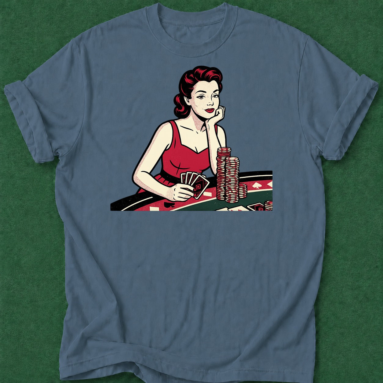 Dead Read She Calls T-Shirt poker t-shirt design, poker humor, fortune, poker gift, hold em apparel
