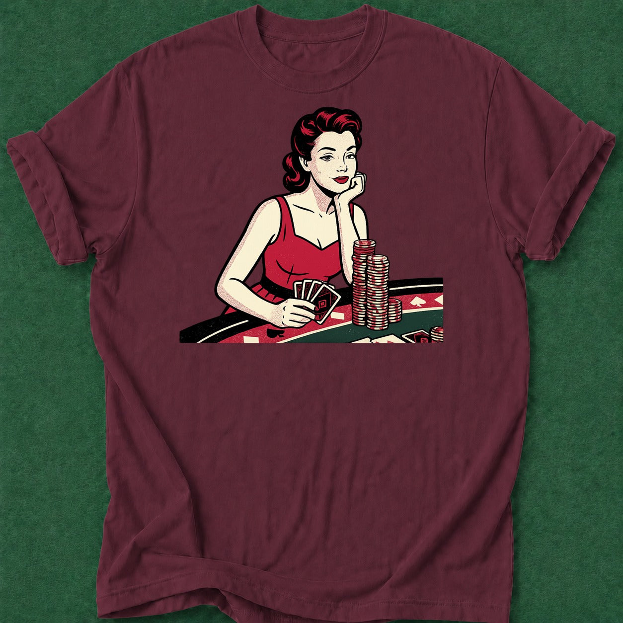 Dead Read She Calls T-Shirt poker t-shirt design, poker humor, fortune, poker gift, hold em apparel