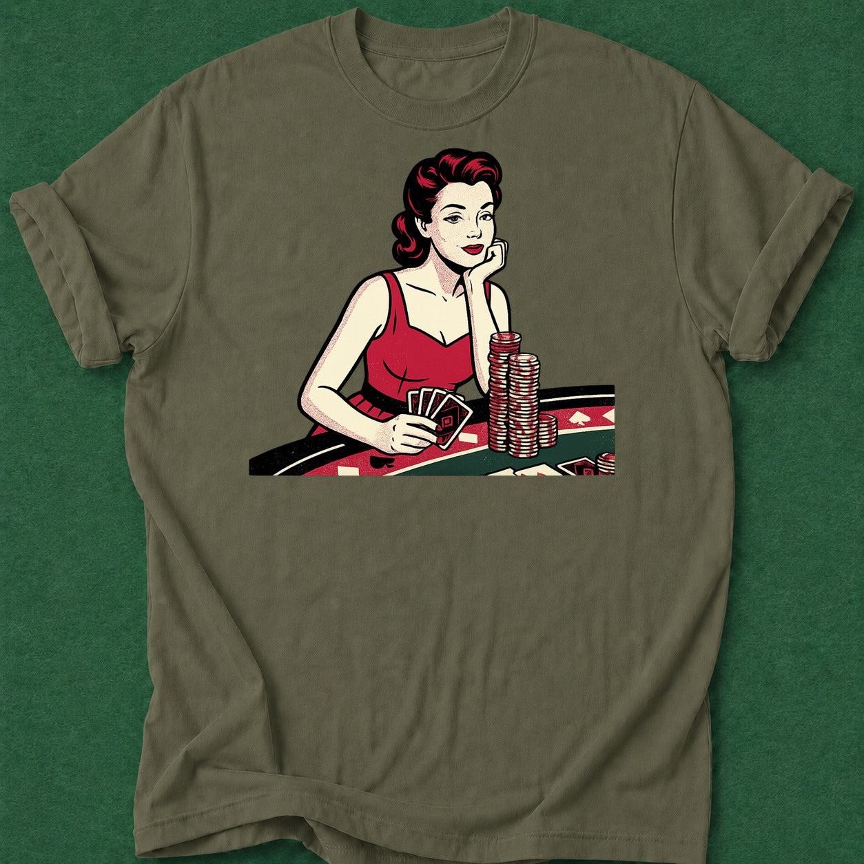 Dead Read She Calls T-Shirt poker t-shirt design, poker humor, fortune, poker gift, hold em apparel