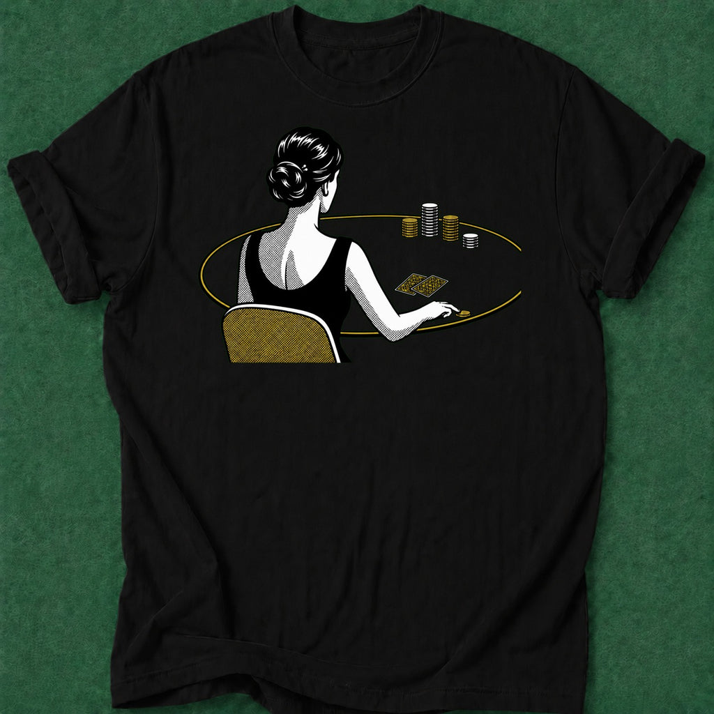 Dead Read She Plays T-Shirt poker t-shirt design, poker night, GTO, poker humor, poker gift apparel