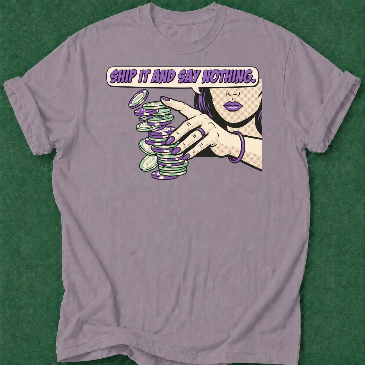Dead Read She Ships It T-Shirt poker t-shirt design, hold em, fortune, grinder, poker night apparel