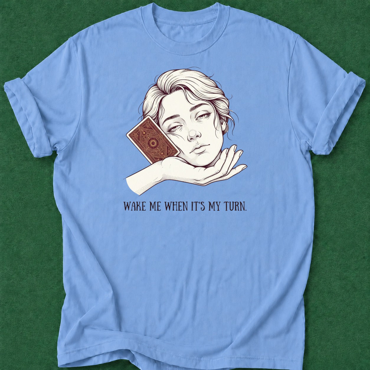 Dead Read Sleeping Hand Cards T-Shirt poker t-shirt design, range, grinder, poker night, card player gift apparel