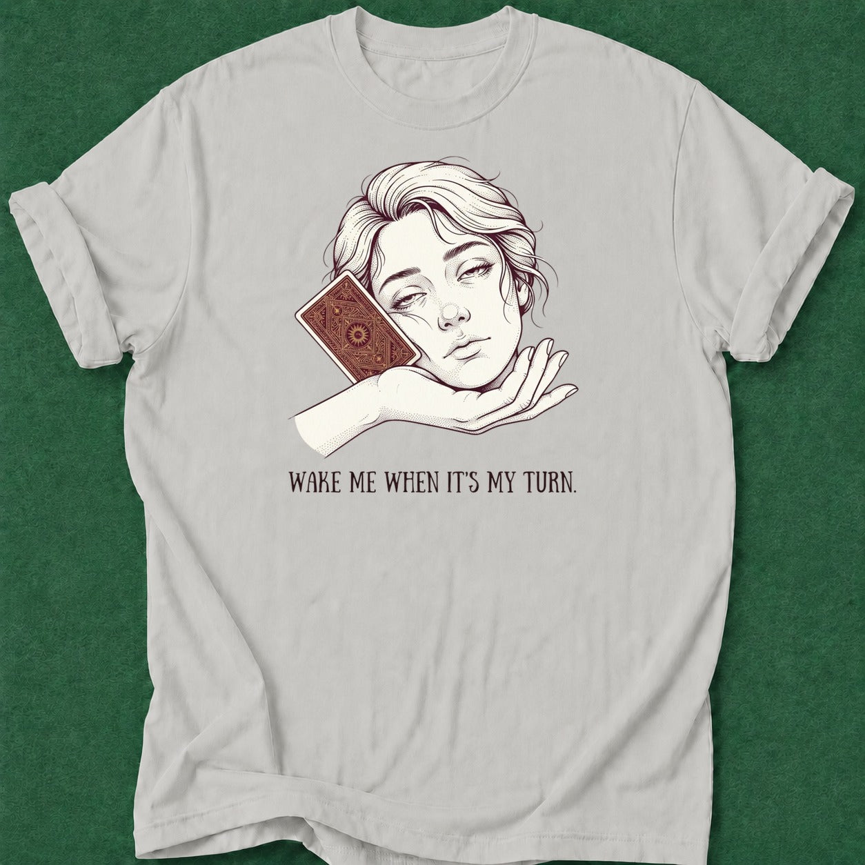 Dead Read Sleeping Hand Cards T-Shirt poker t-shirt design, range, grinder, poker night, card player gift apparel