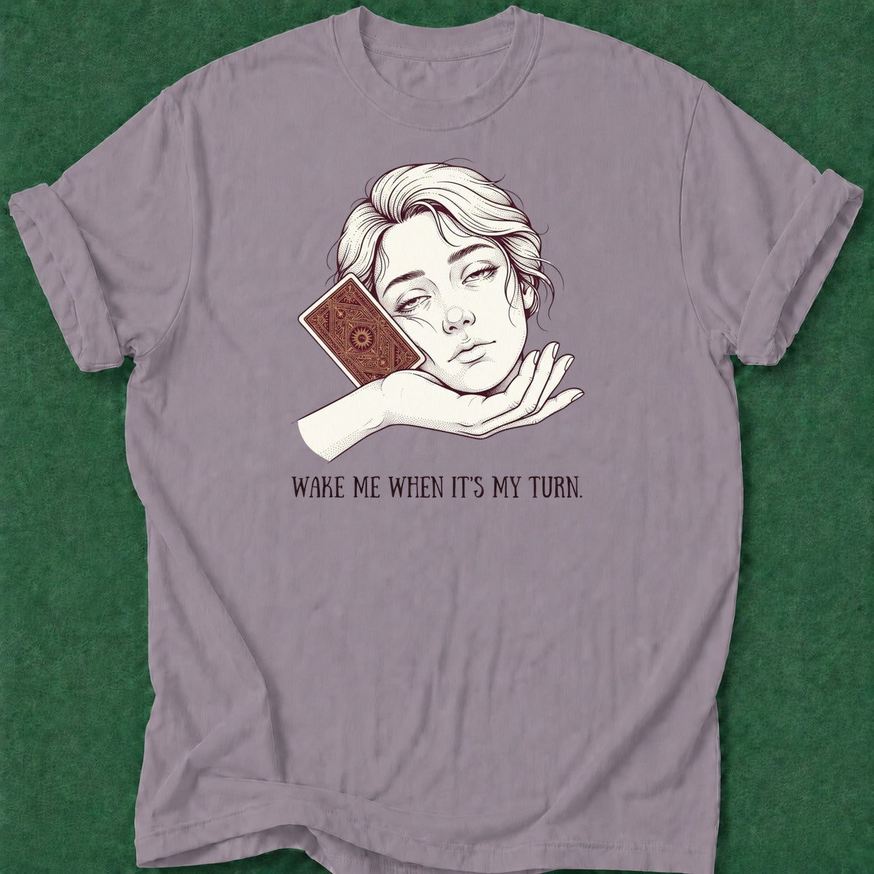 Dead Read Sleeping Hand Cards T-Shirt poker t-shirt design, range, grinder, poker night, card player gift apparel