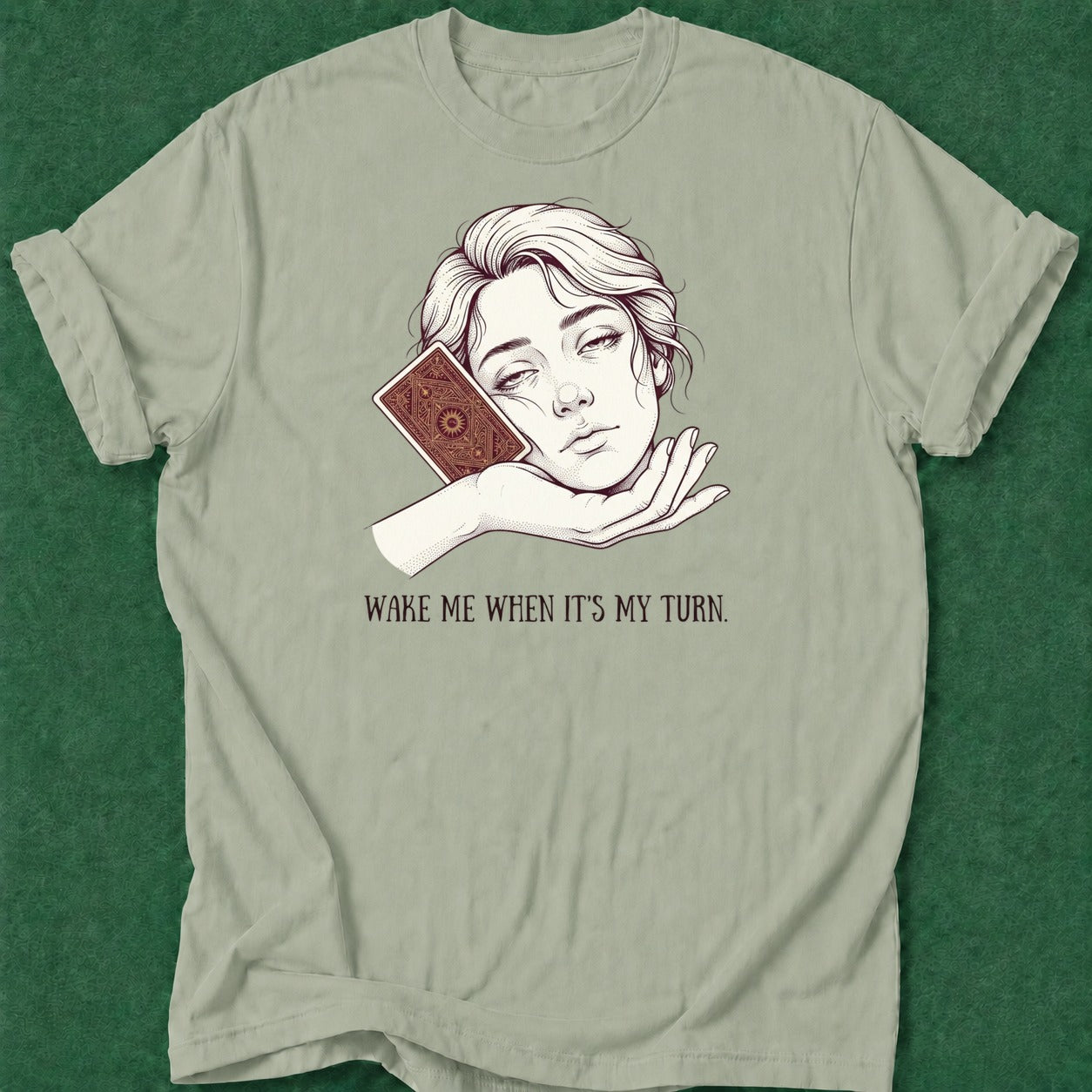 Dead Read Sleeping Hand Cards T-Shirt poker t-shirt design, range, grinder, poker night, card player gift apparel