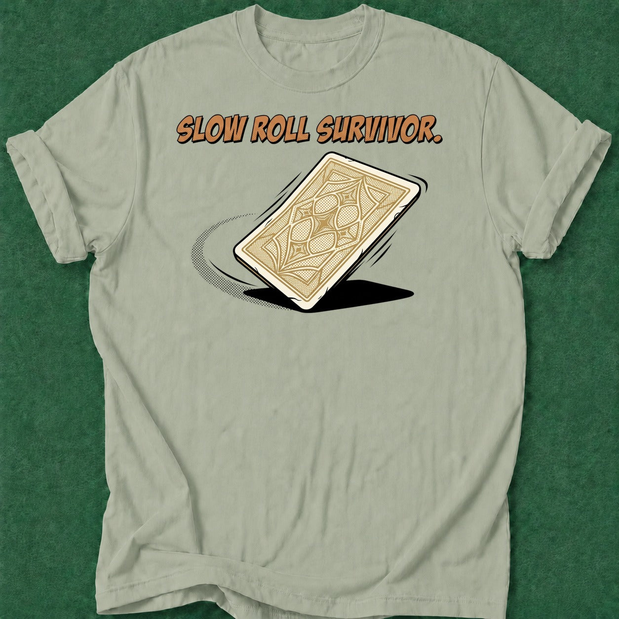 Dead Read Slow Roll Survivor T-Shirt poker t-shirt design, chip stack, river card, vegas trip, gambling gift apparel