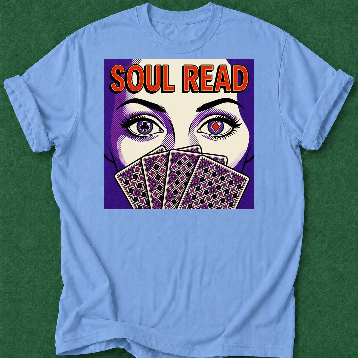 Dead Read Soul Read poker t-shirt design, high stakes, poker intuition, home game, river card apparel