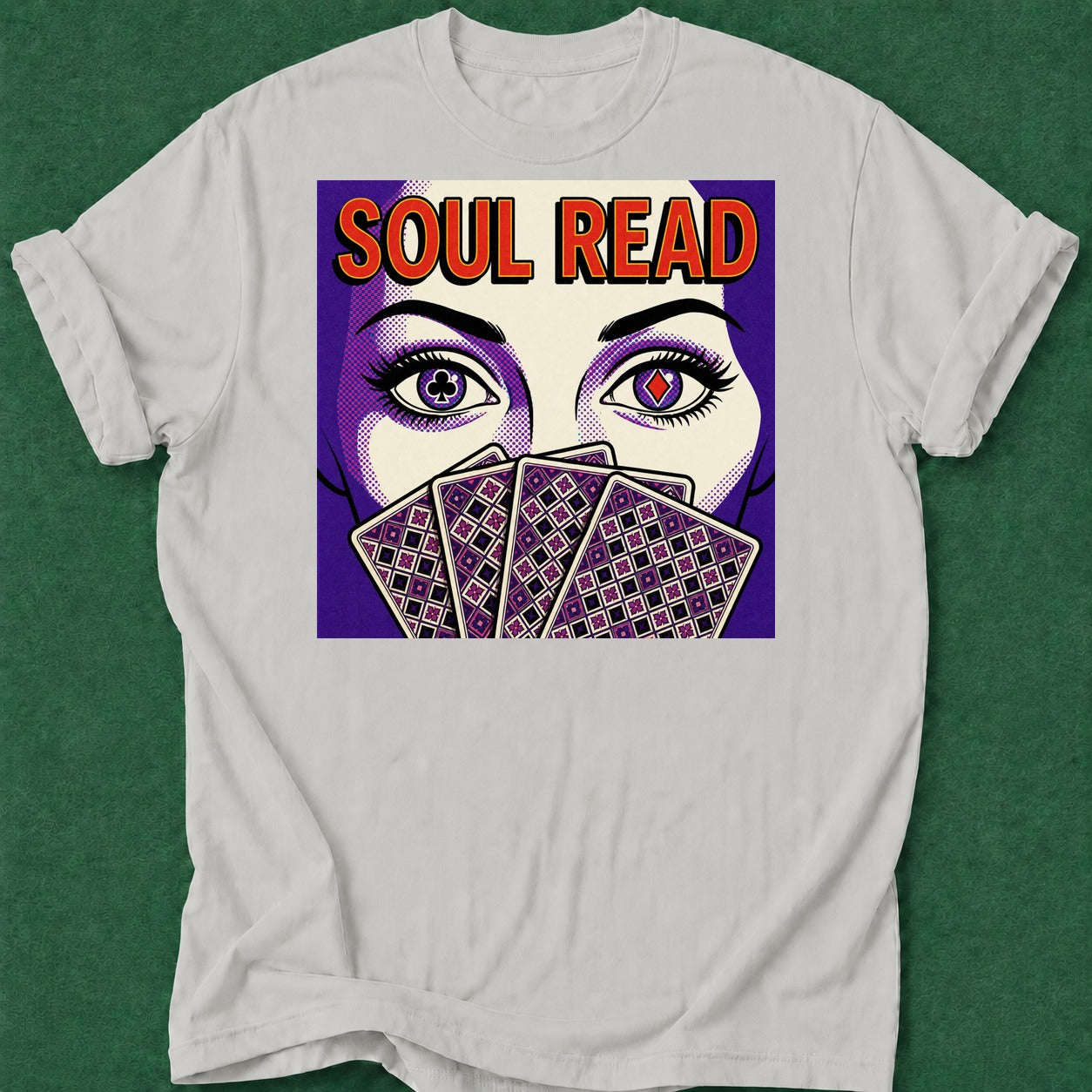 Dead Read Soul Read poker t-shirt design, high stakes, poker intuition, home game, river card apparel