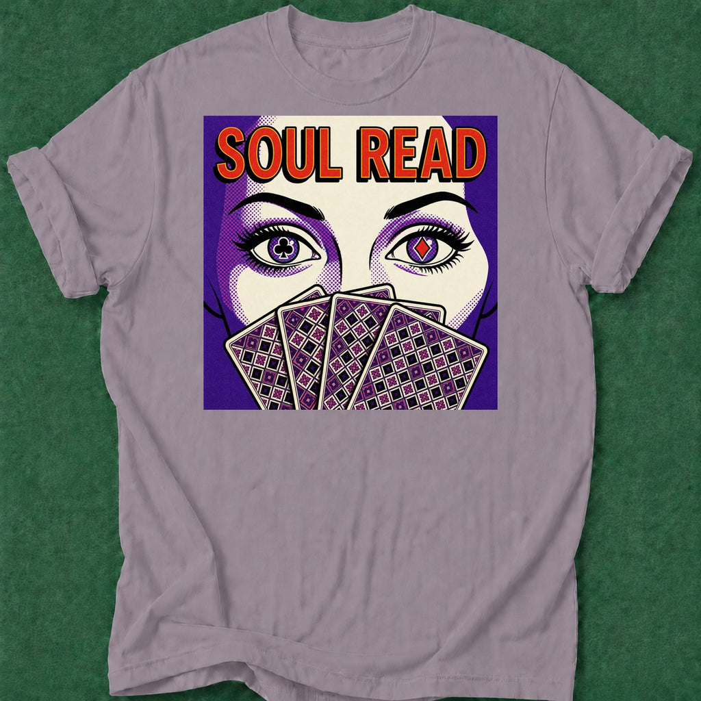 Dead Read Soul Read poker t-shirt design, high stakes, poker intuition, home game, river card apparel