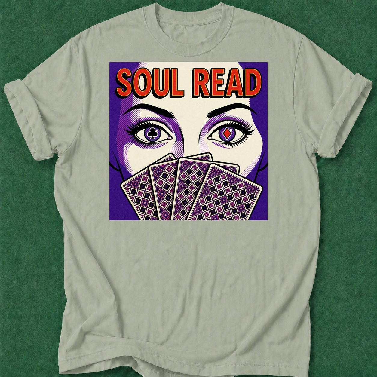 Dead Read Soul Read poker t-shirt design, high stakes, poker intuition, home game, river card apparel