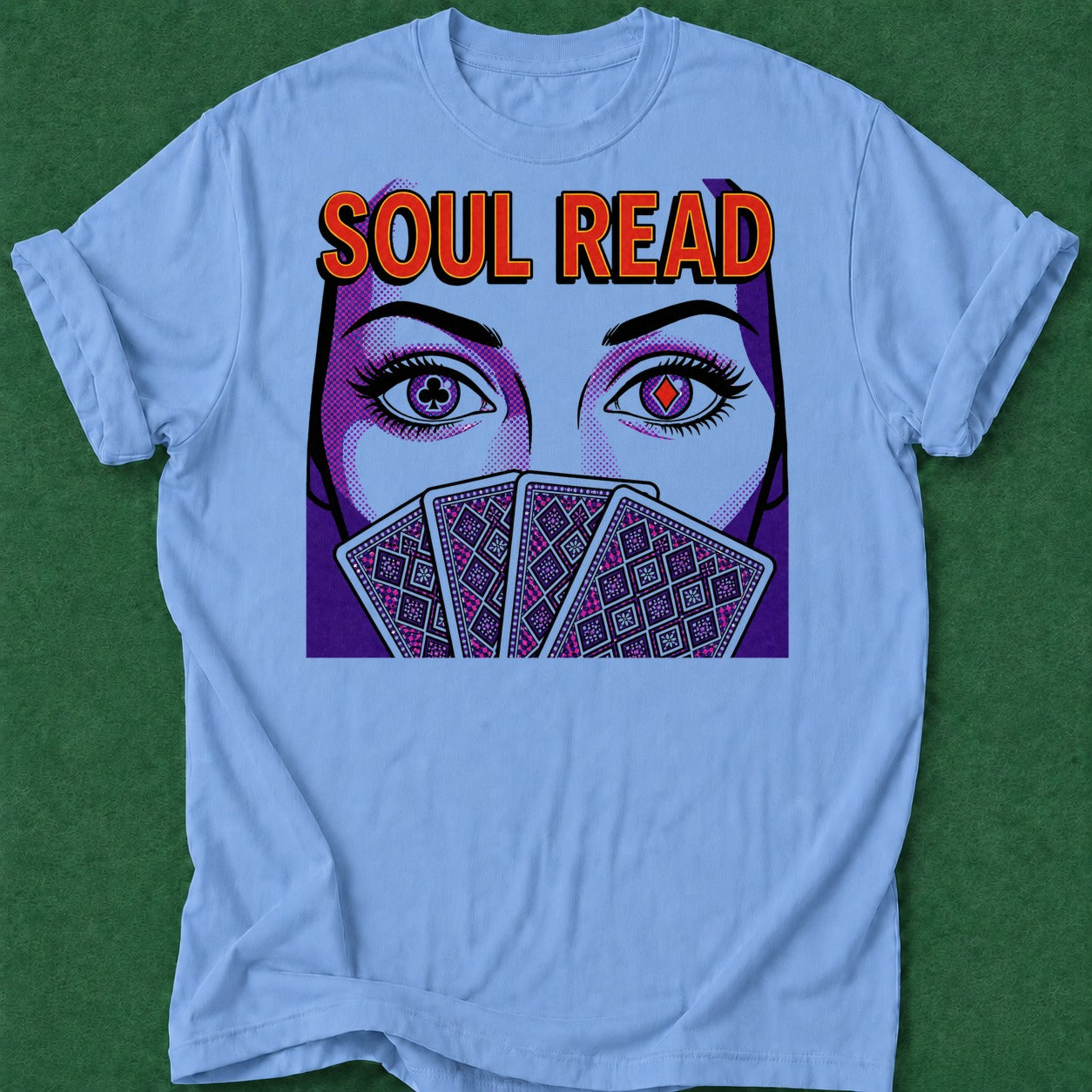 Dead Read Soul Read T-Shirt poker t-shirt design, tournament poker, bluff read, table talk, cash game apparel