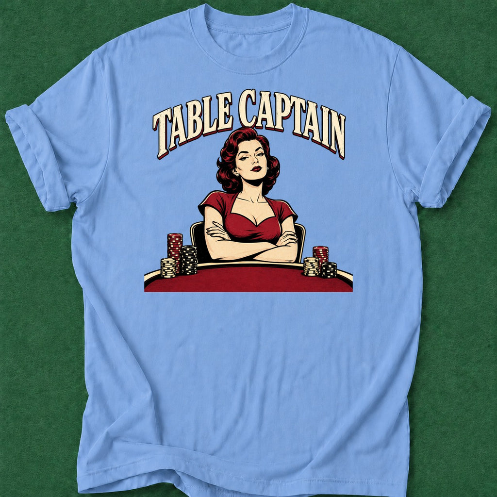 Dead Read Table Captain T-Shirt poker t-shirt design, poker night, vegas trip, woman poker, home game apparel