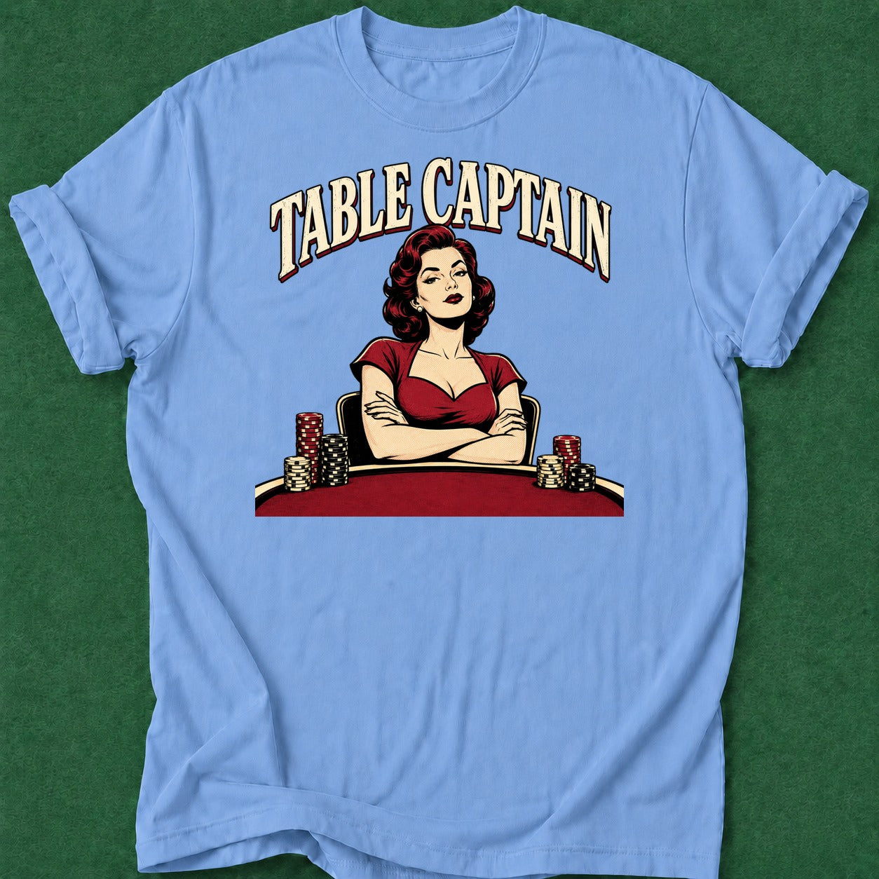Dead Read Table Captain T-Shirt poker t-shirt design, poker night, vegas trip, woman poker, home game apparel