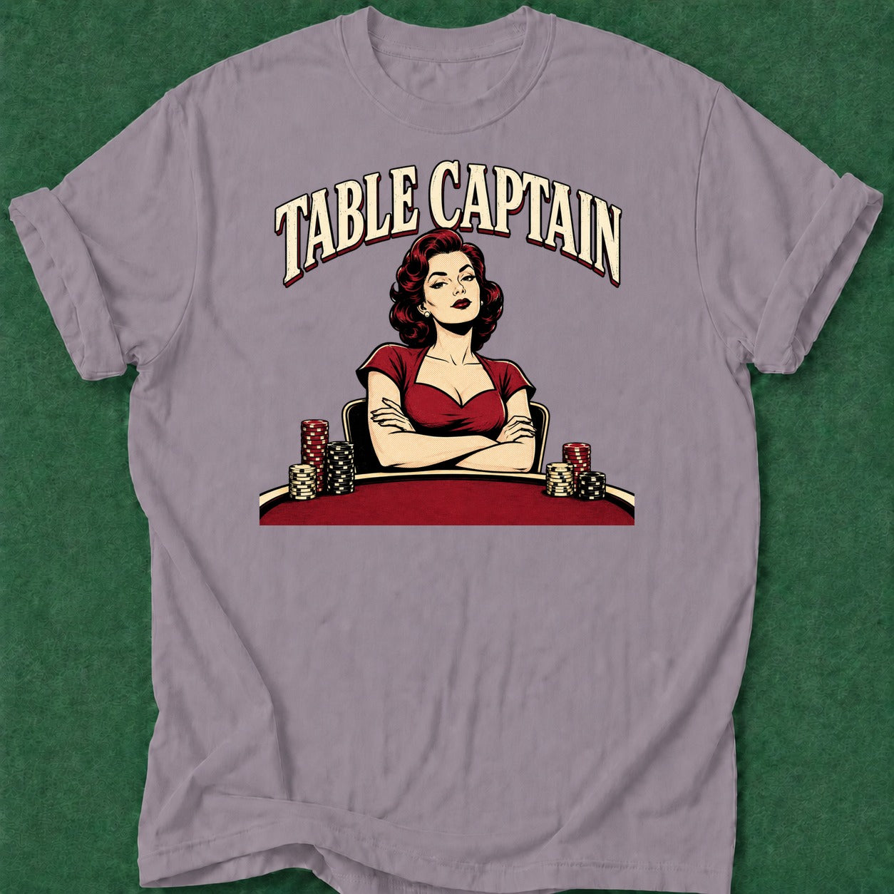 Dead Read Table Captain T-Shirt poker t-shirt design, poker night, vegas trip, woman poker, home game apparel