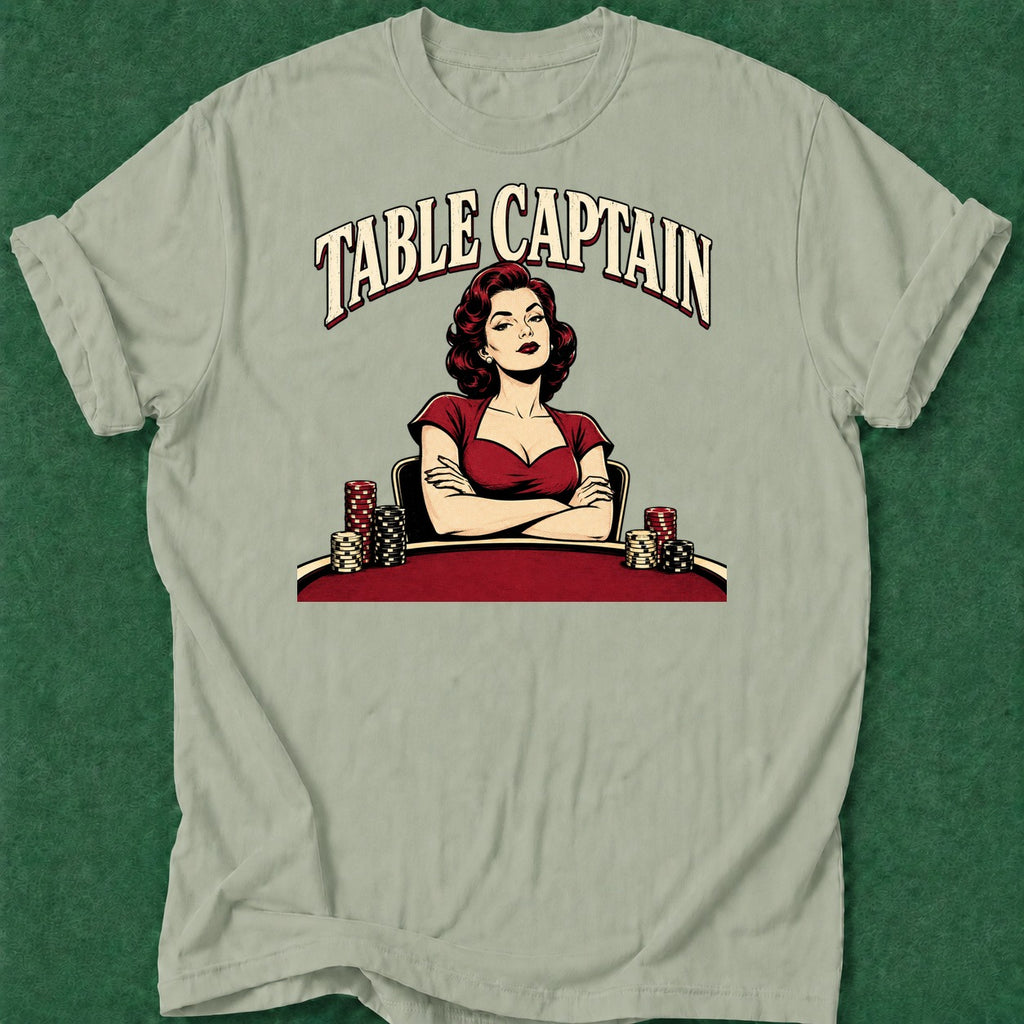 Dead Read Table Captain T-Shirt poker t-shirt design, poker night, vegas trip, woman poker, home game apparel