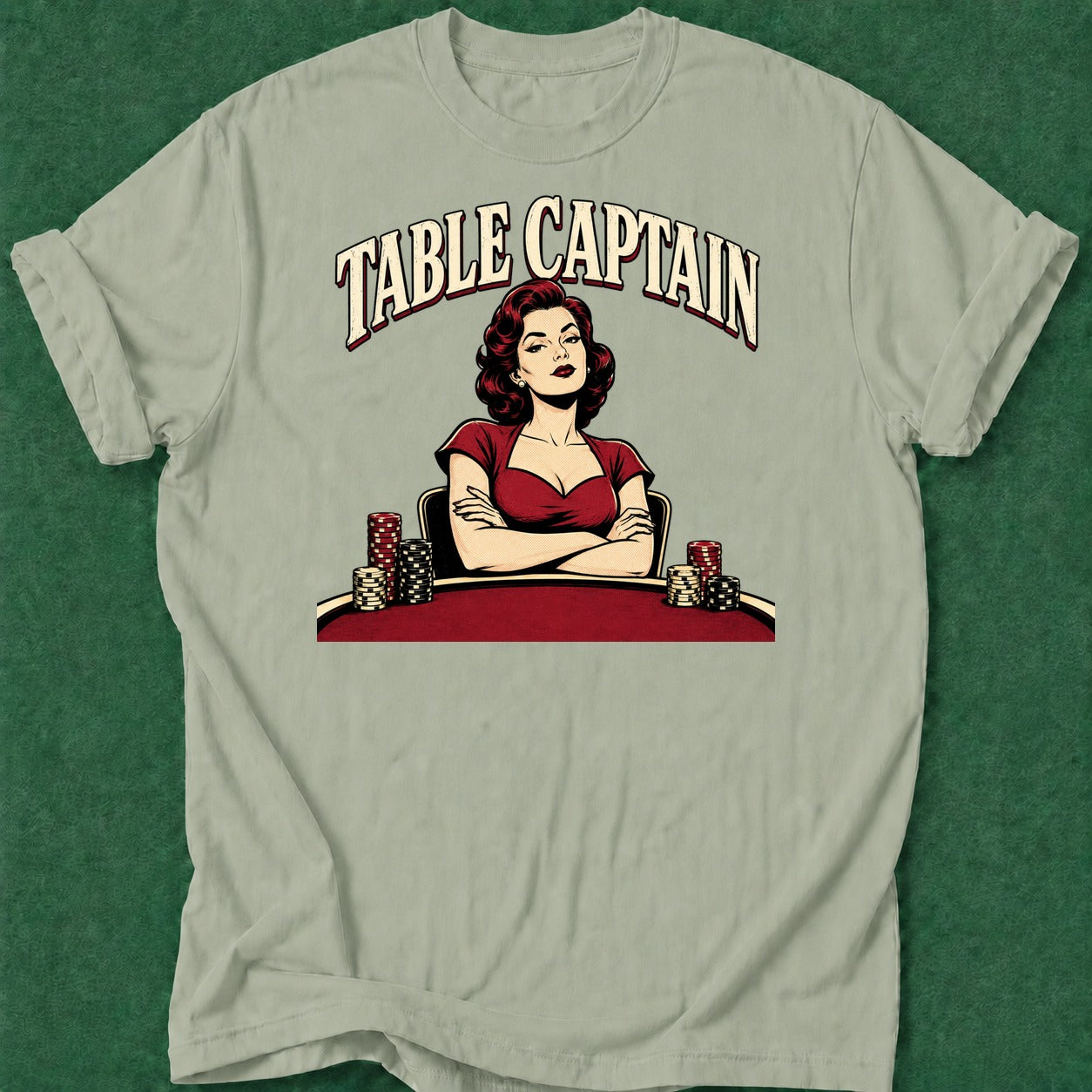 Dead Read Table Captain T-Shirt poker t-shirt design, poker night, vegas trip, woman poker, home game apparel