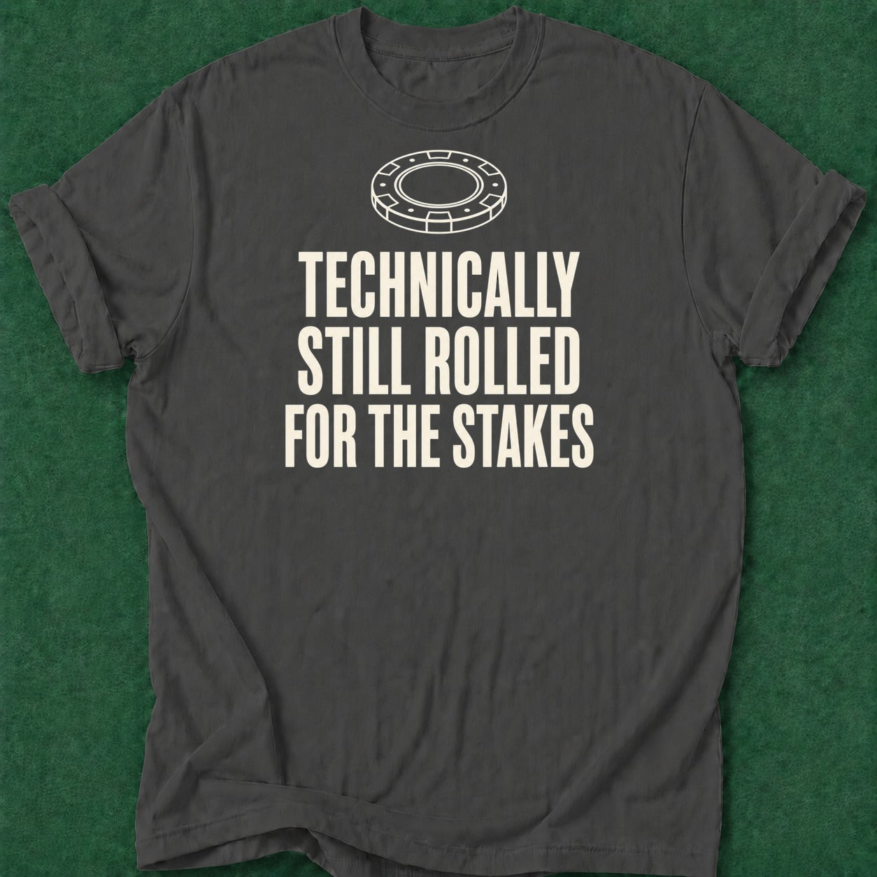 Dead Read Technically Rolled T-Shirt poker t-shirt design, female poker player, card shark, hold em, poker night apparel