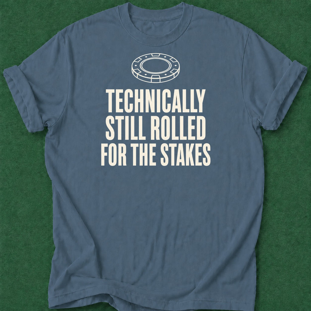 Dead Read Technically Rolled T-Shirt poker t-shirt design, female poker player, card shark, hold em, poker night apparel
