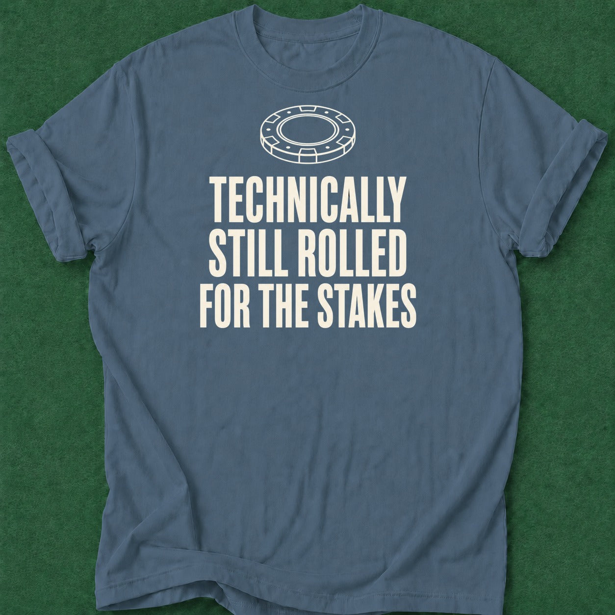Dead Read Technically Rolled T-Shirt poker t-shirt design, female poker player, card shark, hold em, poker night apparel