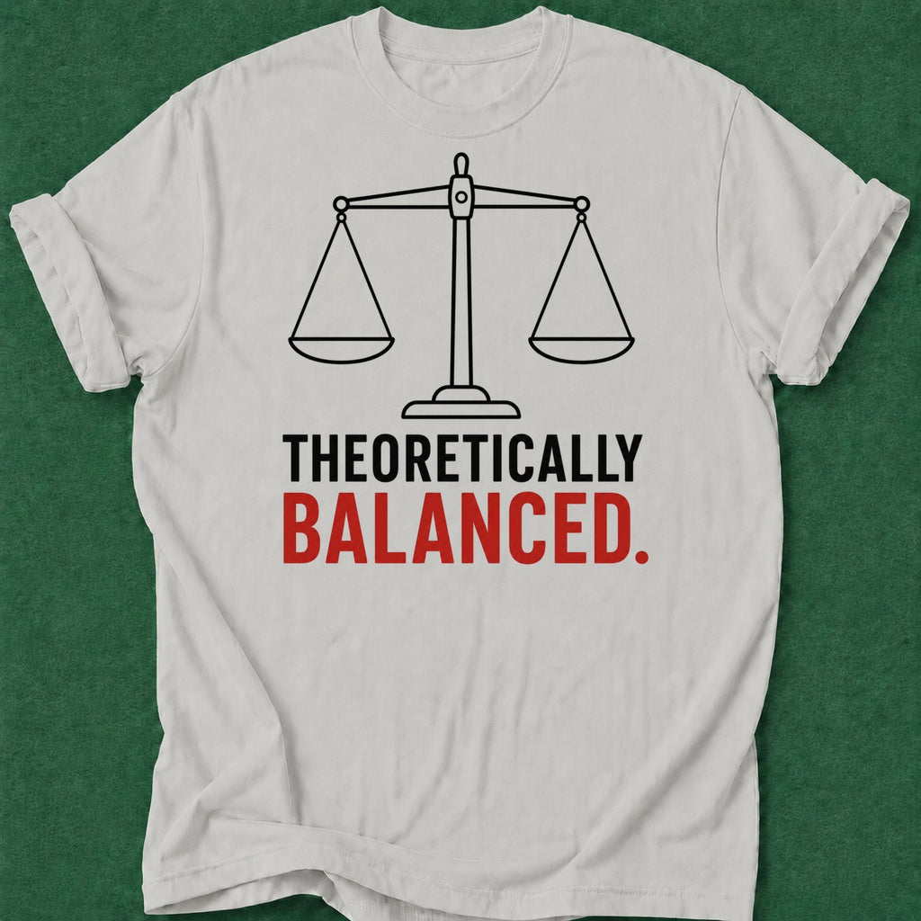 Dead Read Theoretically Balanced T-Shirt poker t-shirt design, poker gift, tournament poker, poker apparel, gift for gambler apparel