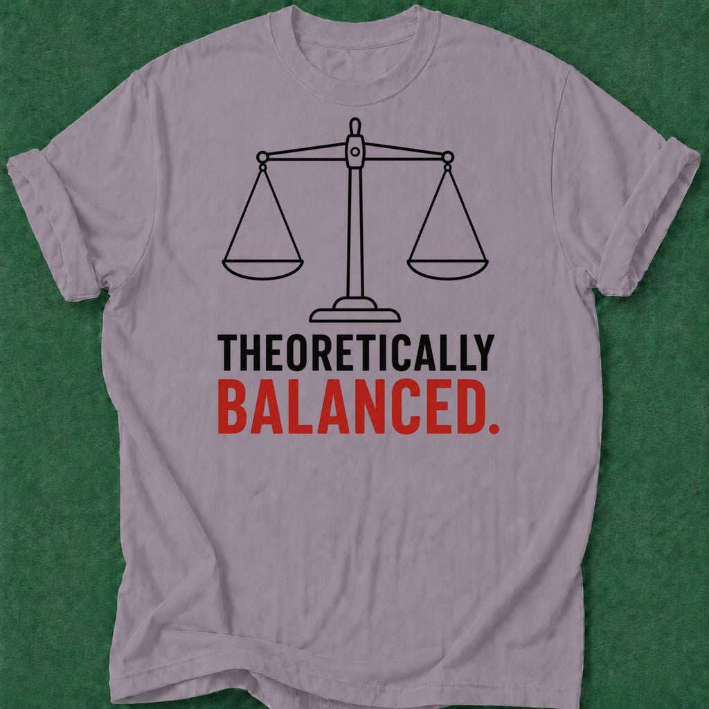 Dead Read Theoretically Balanced T-Shirt poker t-shirt design, poker gift, tournament poker, poker apparel, gift for gambler apparel