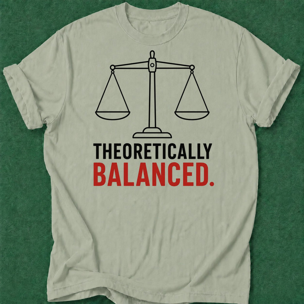 Dead Read Theoretically Balanced T-Shirt poker t-shirt design, poker gift, tournament poker, poker apparel, gift for gambler apparel