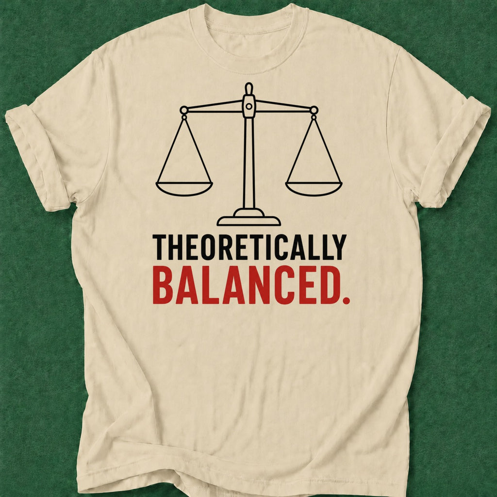 Dead Read Theoretically Balanced T-Shirt poker t-shirt design, poker gift, tournament poker, poker apparel, gift for gambler apparel
