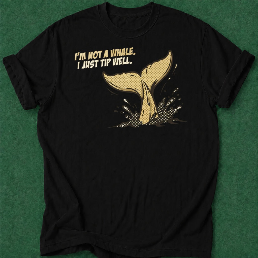 Dead Read Tip Like a Whale T-Shirt poker t-shirt design, casino night, GTO, home game, female poker player apparel