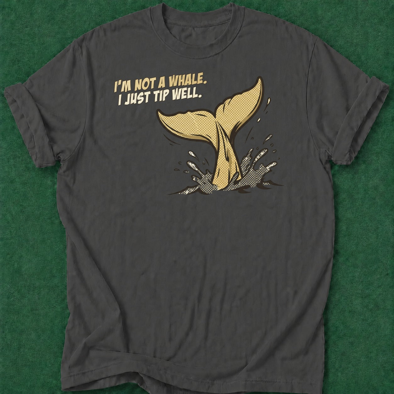 Dead Read Tip Like a Whale T-Shirt poker t-shirt design, casino night, GTO, home game, female poker player apparel