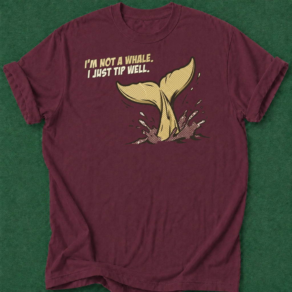 Dead Read Tip Like a Whale T-Shirt poker t-shirt design, casino night, GTO, home game, female poker player apparel
