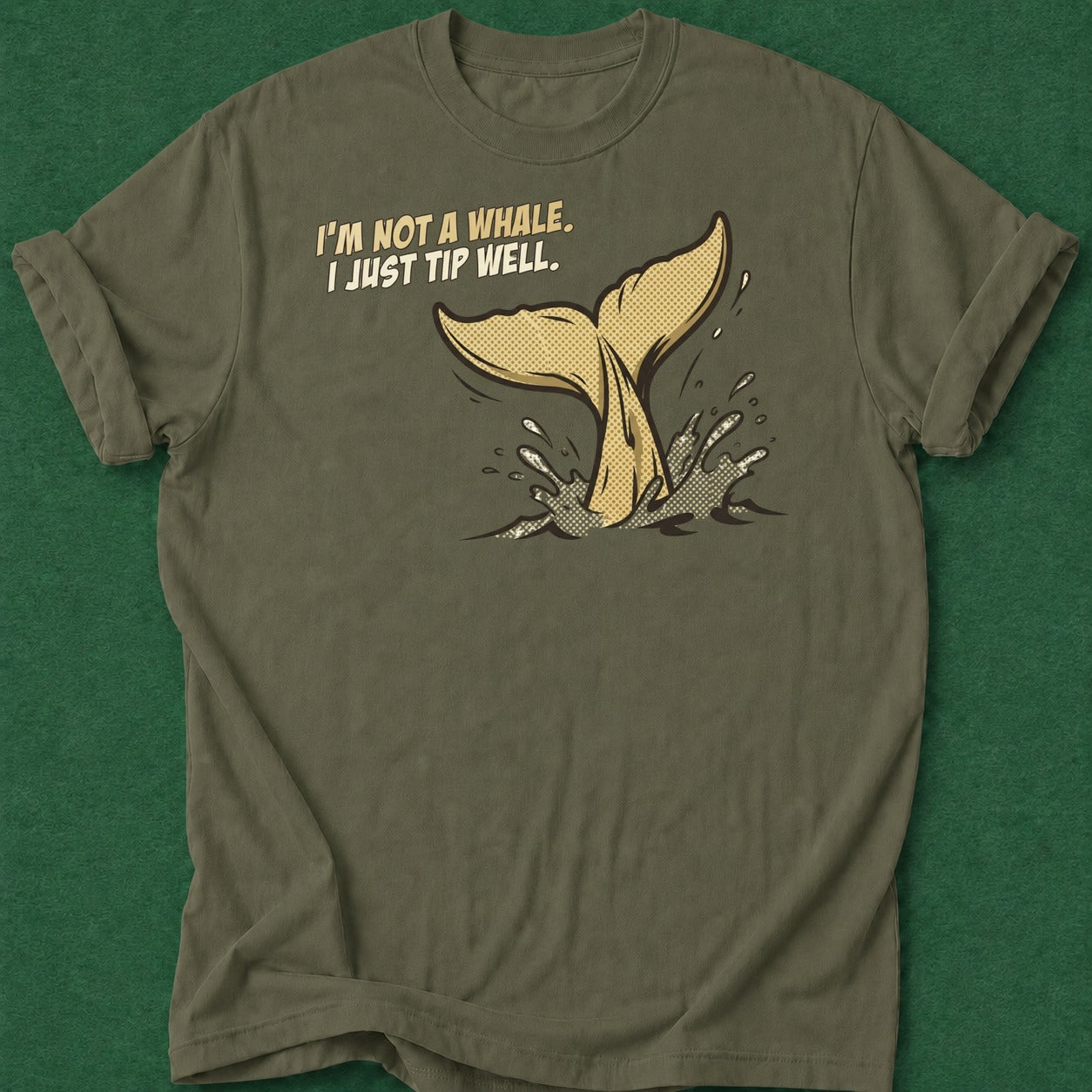 Dead Read Tip Like a Whale T-Shirt poker t-shirt design, casino night, GTO, home game, female poker player apparel