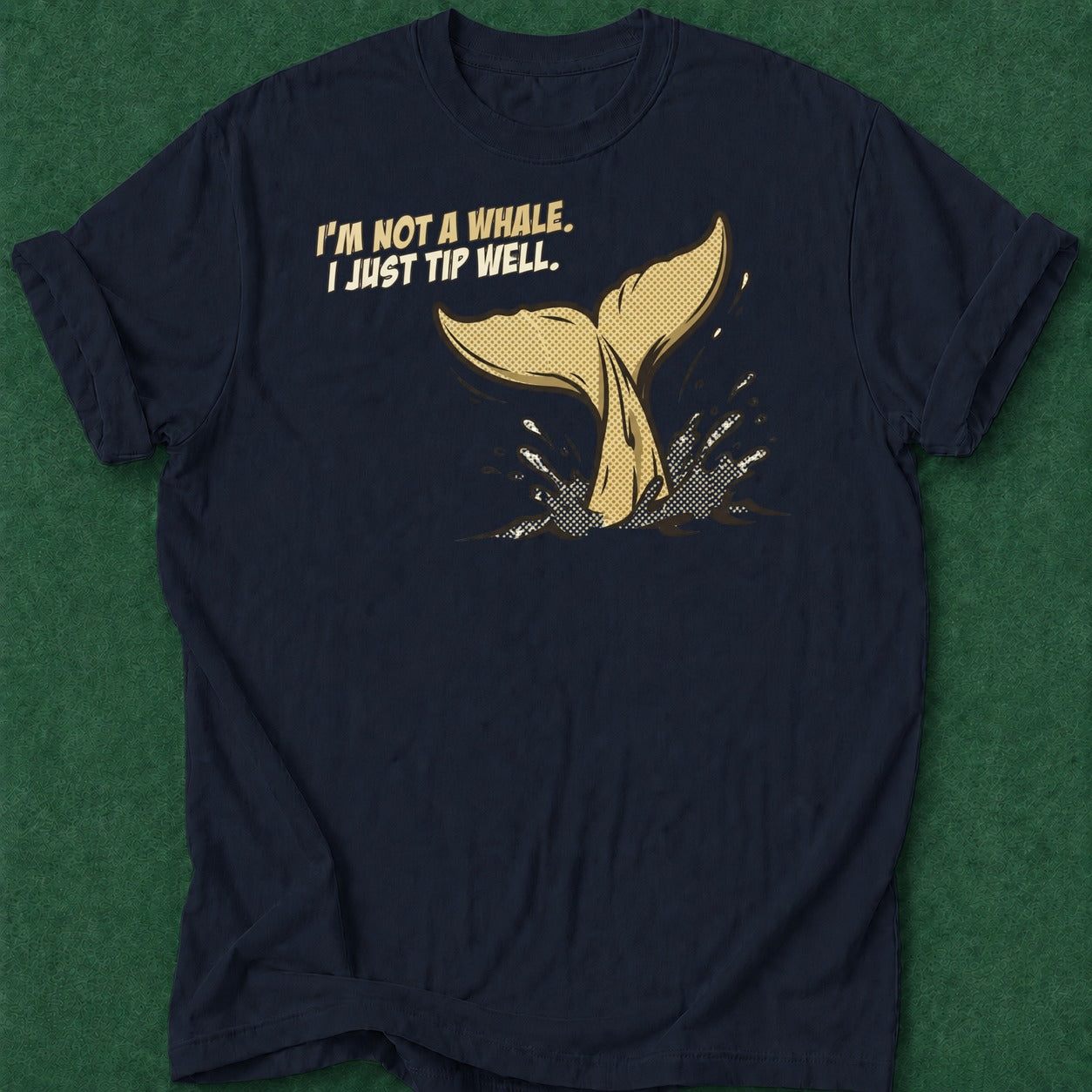 Dead Read Tip Like a Whale T-Shirt poker t-shirt design, casino night, GTO, home game, female poker player apparel