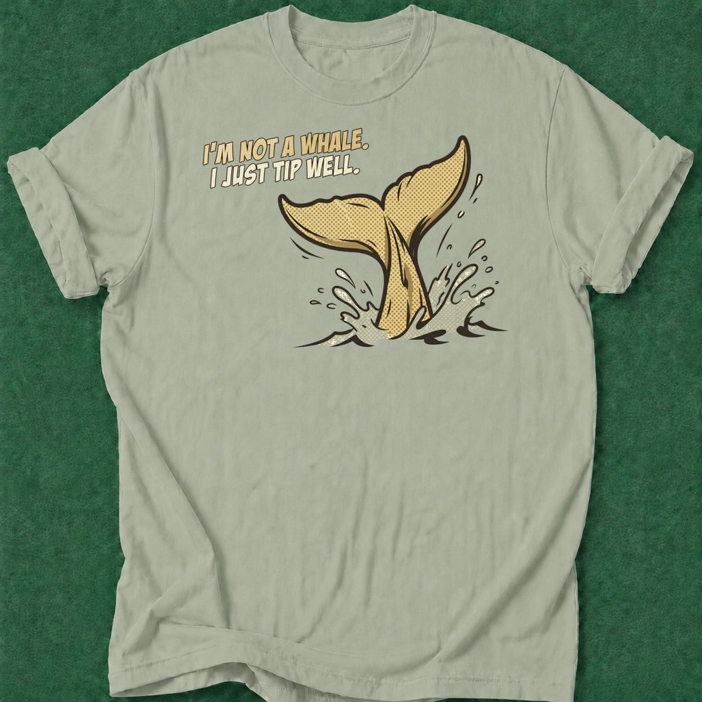 Dead Read Tip Like a Whale T-Shirt poker t-shirt design, casino night, GTO, home game, female poker player apparel