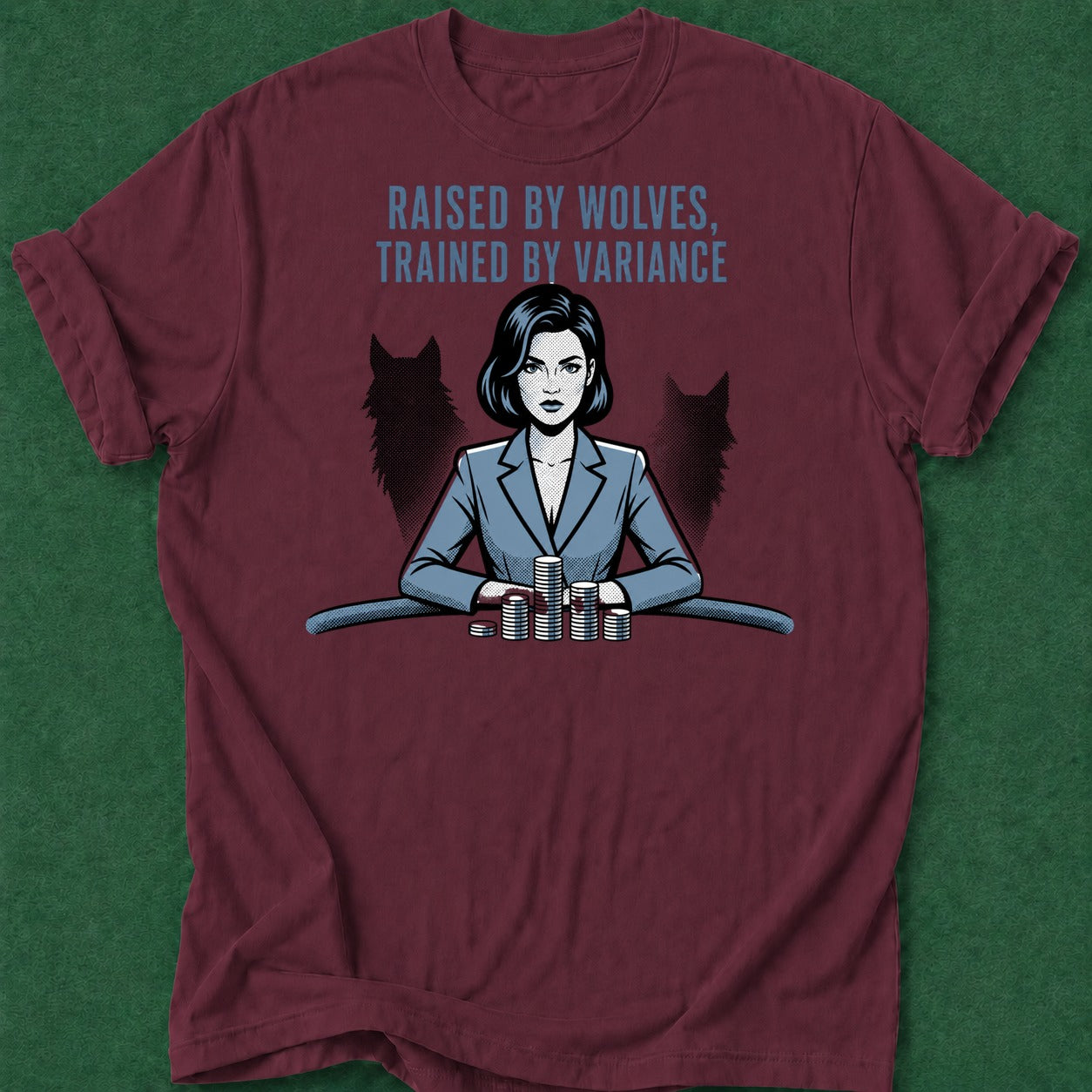 Dead Read Trained by Variance poker t-shirt design, card player gift, casino night, gambling gift, poker apparel apparel