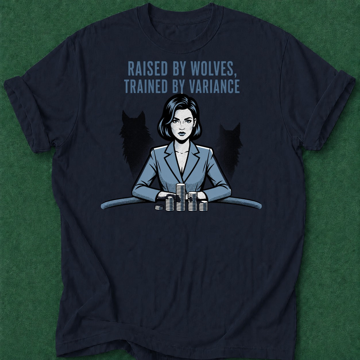 Dead Read Trained by Variance poker t-shirt design, card player gift, casino night, gambling gift, poker apparel apparel
