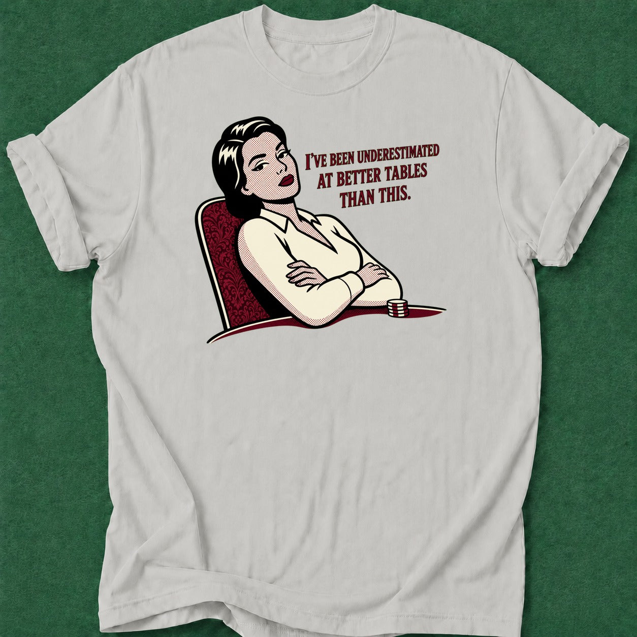 Dead Read Underestimated T-Shirt poker t-shirt design, poker humor, range, card player gift, river card apparel