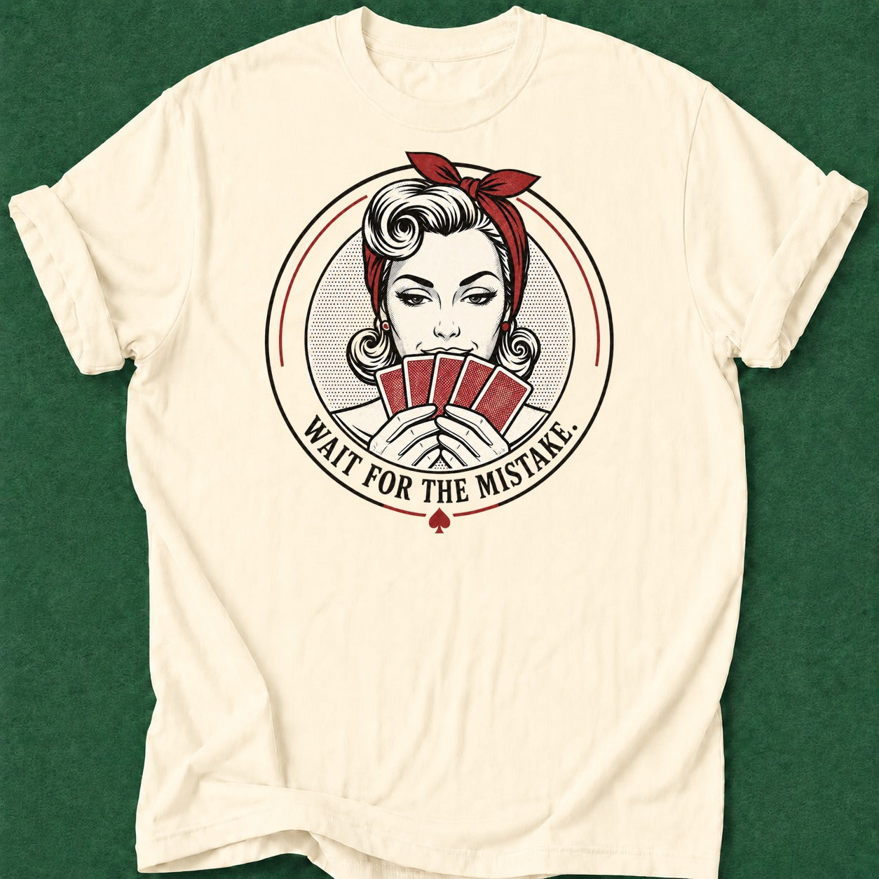 Dead Read Wait for the Mistake T-Shirt poker t-shirt design, grinder, dry humor tee, poker gift, hold em apparel