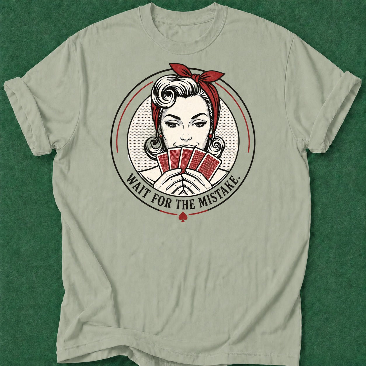 Dead Read Wait for the Mistake T-Shirt poker t-shirt design, grinder, dry humor tee, poker gift, hold em apparel