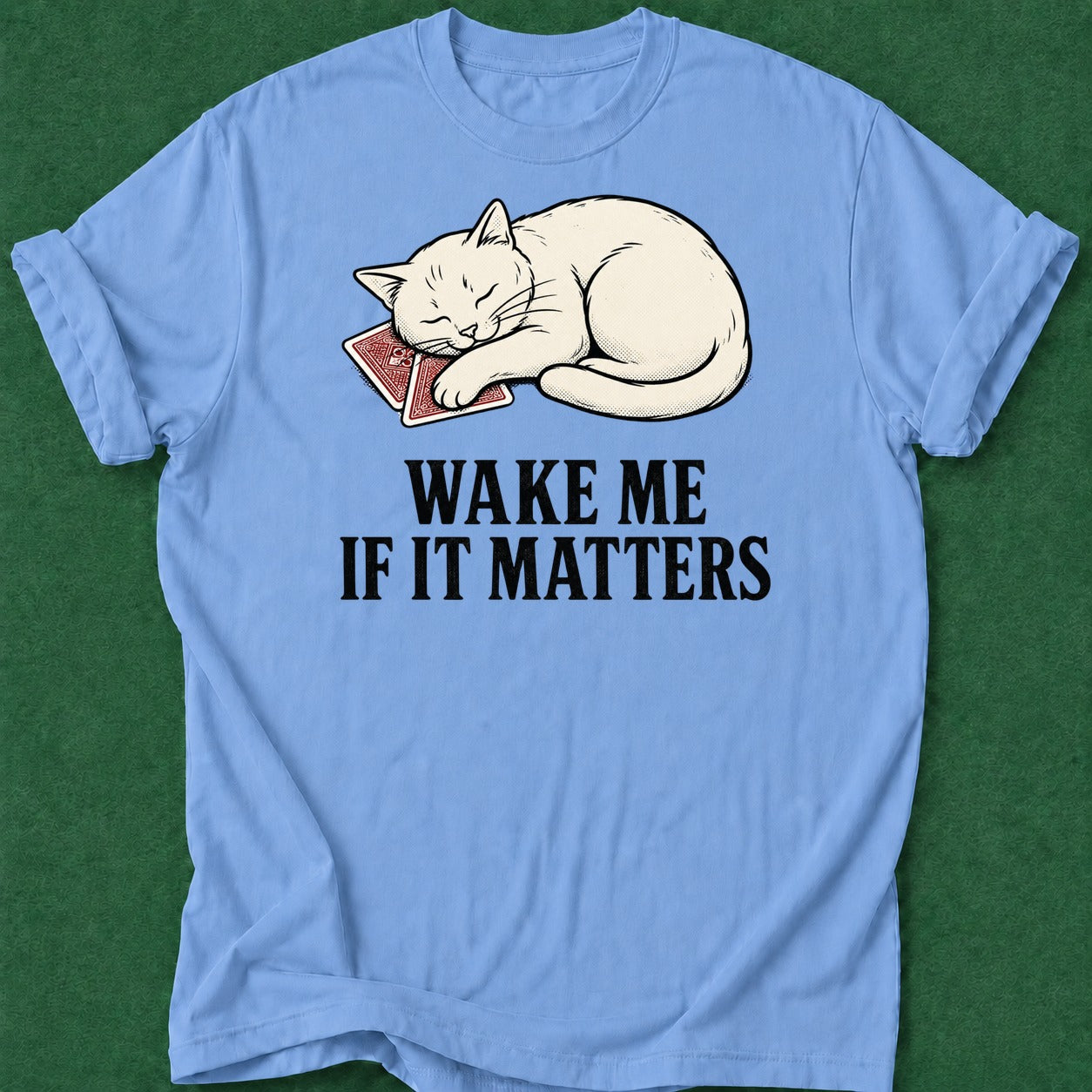 Dead Read Wake Me T-Shirt poker t-shirt design, female poker player, woman poker, fortune, gift for gambler apparel