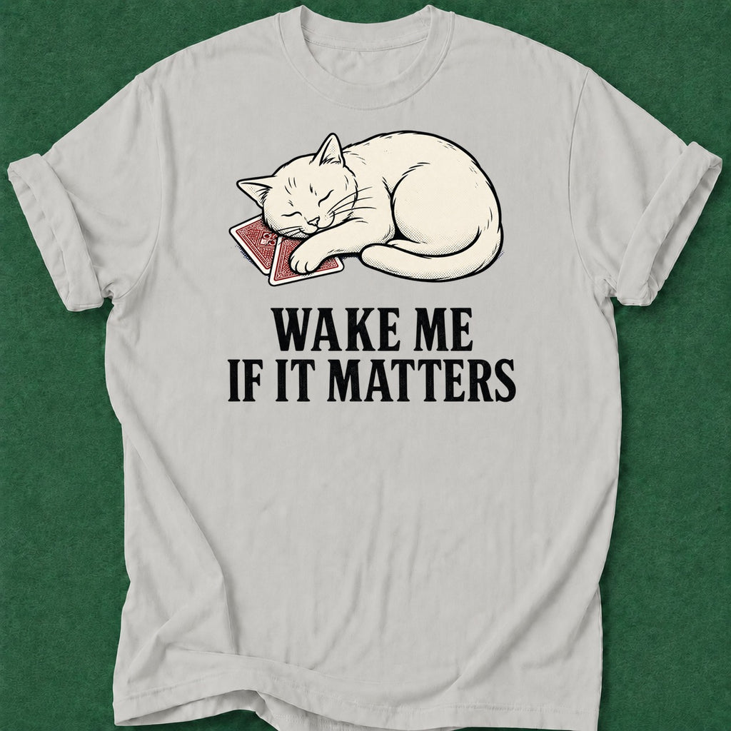 Dead Read Wake Me T-Shirt poker t-shirt design, female poker player, woman poker, fortune, gift for gambler apparel
