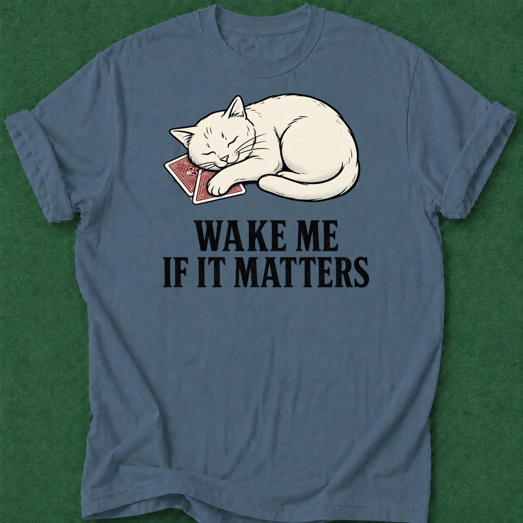 Dead Read Wake Me T-Shirt poker t-shirt design, female poker player, woman poker, fortune, gift for gambler apparel