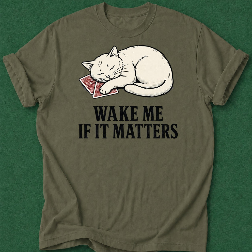 Dead Read Wake Me T-Shirt poker t-shirt design, female poker player, woman poker, fortune, gift for gambler apparel