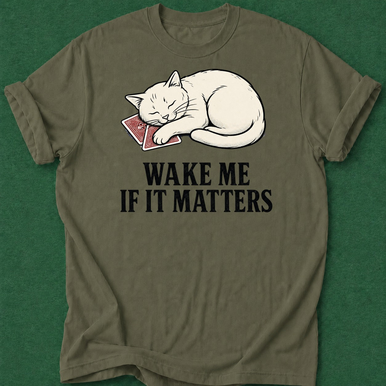 Dead Read Wake Me T-Shirt poker t-shirt design, female poker player, woman poker, fortune, gift for gambler apparel